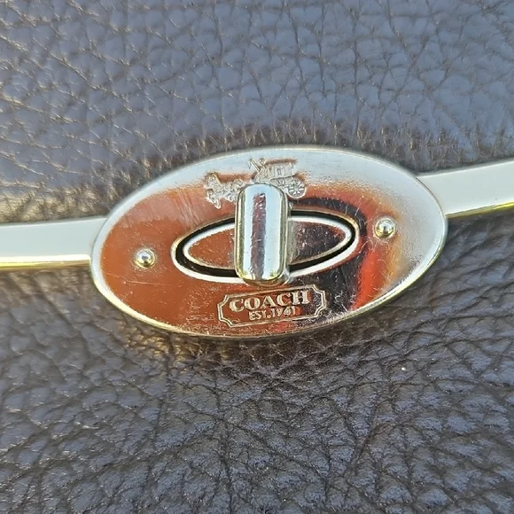 Coach LARGE Madison Mixed Haircalf Sadie Flap - Picture 2 of 15